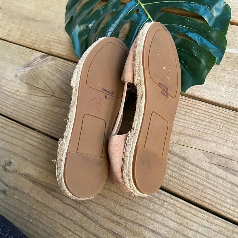 Eileen Fisher Lee d'Orsay Flat Espadrille Sandal